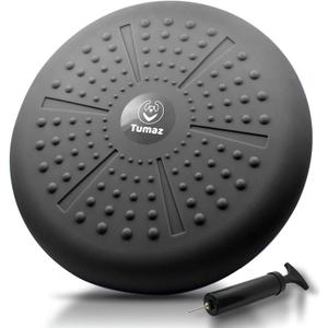 Tumaz Wobble Cushion - Wiggle Seat to Improve Sitting Posture & Stay Focused for Sensory Kids, Balance Disc to Core Strength & Flexible Seating [Extra Thick Balance Board, Pump Included Wobble Board], 13 inches