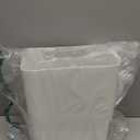4.2 Gallon Plastic Swing Lid Trash Can, Small Garbage Can with Swing Top Lid, White