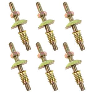 FINBe M8x80mm 4-in-1 Connector Metal Furniture Connecting Fittings Fastener Table Bed Assembly for Bed Frame Cabinet Headboard and Footboard 6PCS