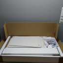 13 Gallons Tilt Out Trash Can Cabinet, Wooden Free Standing Kichen Waste Bin Recycling Cabinet Hidden Trash Cabinet (White)