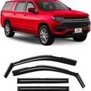 Voron Glass in-Channel Extra Durable Rain Guards for Chevrolet (Chevy) Suburban 2021-2025, Window Deflectors, Vent Window Visors, 4 Pieces - 200482