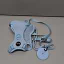 Petmolico Dog Harness for Small Dogs, Cute Harness Vest with Two Leash Clips and Soft Handle, Reflective Easy Walk Puppy Vest - Light Blue, X-Small