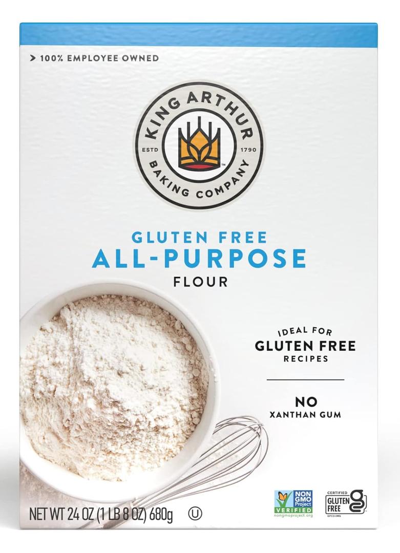 King Arthur Gluten-Free All-Purpose Flour, 24 Ounce (Pack of 1) - Non-GMO Project Verified, Certified Kosher BBD: 05/15/27
