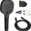 RV Shower Head with Hose and On Off Switch, 3-Spray Camper Water Saving and High Pressure Shower Head with Hose for RV, Camper, Van, Travel Trailer, Motorhome and Boat, Matte Black
