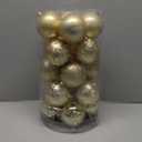 20ct Gold Christmas Ball Ornaments Shatterproof Plastic Christmas Tree Decorations for Xmas Party Home Office Holiday Decor -Large Size (3.15", 80mm)