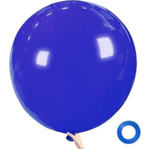 Blue Big 36 Inch Balloons, 9Pcs Blue Giant Big Latex Balloons, Large Balloons for Birthday Wedding Party Decorations. (blue)