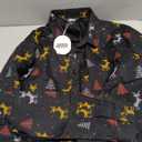 JOGAL Big Boys Girls Christmas Shirts Santa Claus Party Long Sleeve Button Down Shirts for 6-16 Years Old (11-12 Years, Black)