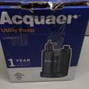 Acquaer Submersible Water Pump 1/6 HP Sump Pump Thermoplastic Utility Pump Small Electric Water Pump 1750GPH Water Remove for Basement Hot Tubs Garden Pool Cover Draining with 10 ft Cord