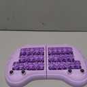 Foot Roller Massager for Plantar Fasciitis Relief, Large Size, Eases Foot Pain & Cold Feet, Enhances Circulation, Portable, Split into Two, Full-Body Washable, Purple