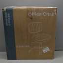 Sweetcrispy Small Office Desk Chair - Armless PU Leather with Comfy Lumbar Support, Height Adjustable Rolling Swivel Task for No Arms, for Adult, Student, Bedroom, Home, Vanity, Brown