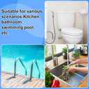2 Pcs 4" to 2" 4" to 3" PVC Reducer Coupling Adapter Socket x Socket Pipe Fittings Schedule 40 Slip Dwv Connectors Airflow Tube for Home Industrial Sewer High-flow Plumbing Irrigation Pool Spa