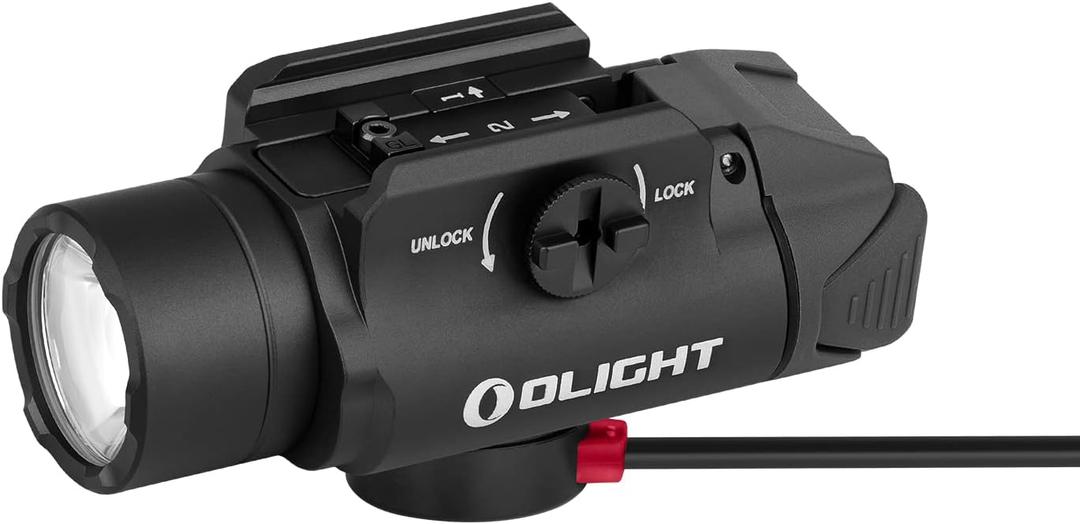 OLIGHT PL-3R Valkyrie Rechargeable Tactical Light, 1500 Lumens Rail-Mounted Weaponlight, LED Flashlight with Built-in Battery, Rail Locating Keys for 1913 Picatinny, GL Style (Black)