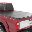 Rough Country Hard Tri-Fold Truck Bed Tonneau Cover for Ford F-250/F-350 Super Duty (1999-2016) - Aluminum Flip-Up Folding Bed Cover, Fits 6'10 (81.0-82.4") Bed