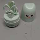 Baby Nail Kit, 4-in-1 Baby Nail Care Set with Cute Case, Baby Nail Clippers, Scissors, Nail File & Tweezers, Baby Manicure Kit and Pedicure kit for Newborn, Infant, Toddler, Kids-Owl Green