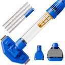 Cordless Pool Vacuum with Strong Suction, Rechargeable Handheld Pool Vacuum Cleaner for Above Ground Pool,Spas, Hot Tub,and Pond with 60 Mins Working Time