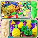 2 x Wesiti 100 Pcs King Cake Mini Jesus Figure 1.2 Inch Easter Resin Jesus Figure Christian Mini Colorful Nativity Figurines for Easter Egg Filler and Basket Stuffer King Cake Toppers Party Decorations (Multicolor)