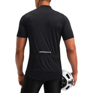 Bikewa Men's Cycling Jersey Moisture Wicking Short Sleeve UPF Half Zip Bike Road Riding Biking Shirts for Men Zipper Pockets, Size: L