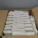 OEMVALATY 300Pcs 5.9x3.2x8.3 Inch Small White Paper Bags with Handles Bulk Gift Wrap Bags Kraft Paper Gift Bags for Birthday Party Favors Grocery Retail Business Shopping Merchandise Goody Craft Bags