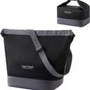 Women Lunch Bag & Lunch Box - Insulated Lunch Box for Women Men, Reusable Lunch Tote, Thermal Lunch Cooler, Crossbody Shoulder Strap for Work, Adult Lunch Bags for Women (Black)