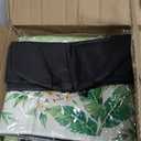 Tropical Palm Tree Mahjong Mat with Carrying Bag 31.5" x 31.5" Non Slip Noise Reduction Table Cover Palm Beach Pink Green Floral Mahjong Mat for American Poker Card Board Dominoes Tile Games Gifts