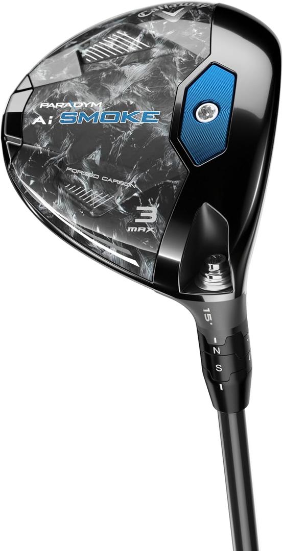 Callaway Paradym AI Smoke Max, Fairway 3 Wood, Graphite, Regular, Standard,  Item Weight 10.4 ounces, Hand Orientation: Right,  Golf Club Loft 15 degrees