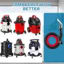 Better Extractor Hose Kit, Compatible with Shop Vac Extractor Kit, Comes with 25 FT Waterline,Combined Spray and Suction Dusting Head, Suitable for Household, Automotive, and Industrial Cleaning
