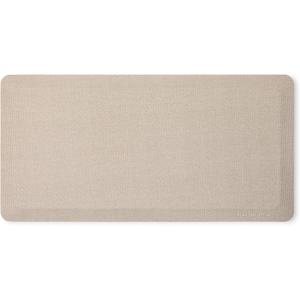 KitchenAid Gourmet Series Kitchen Comfort Gel Mat, Solid Basketweave, Milkshake Tan, 20"x39"
