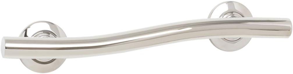 Seachrome 18 inch Bathroom Wave Grab Bar Polished Finish