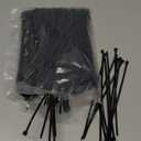 uxcell Nylon Strip Zip Wire Cable Tie Fastener Off 2mmx150mm 500pcs (Black)