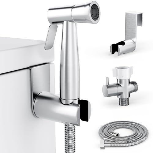 Purrfectzone Bidet Sprayer for Toilet, Only Hose Easy to Install - Stainless Steel