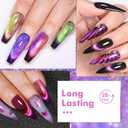 MTSSII Cat Eye Magnetic Nail Polish Set, 12 Colors - Purple, Green, Pink, Blue - UV Nail Gel Polish with 1 Magnet for DIY Manicure at Home