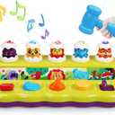 FS Toddler Pop Up Toy with Music and Light, Cause and Effect Toys for 6 9 12 18 Month Old Baby, Early Learning Educational Toys for 1 2 Year Old Boy and Girls Gifts