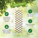 Expandable Plant Trellis, Outdoor Decorative Wood Trellis Fence Wall Trellis, Trellis Fence Support for Climbing Vines Flowers