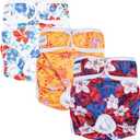 Pet Soft Female Dog Diapers, 3 Pack Washable Dog Diapers Female for Dog in Heat, Reusable Dog Period Panties, Puppy Diapers Female (Blossom, S) (Small:10''-14'')