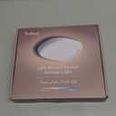 Rechargeable Shower Light for Inside Shower, 12000mAh Motion Sensor Wireless Ceiling Light with Remote No Wiring, Battery Operated Closet Lights Cordless LED Overhead Lighting for Pantry Bathroom (White)