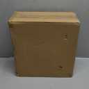 eletecpro 12x12 Picture Frames Set of 9 with Mat for 8x8 Photos or without Mat for 12x12, Square Gallery Wall Decor Collage for Picture Display, Weathering Brown Frame Set for Wall Hanging