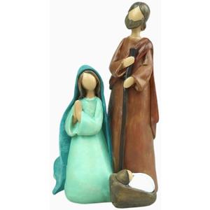 Holy Family Figurines Nativity Set Statue 6" H (Color 2)