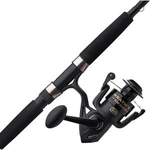PENN 8' Wrath II Fishing Rod and Spinning Reel Combo, Size 5000, Medium Heavy Power, Moderate Fast Action, Corrosion-Resistant Graphite Construction, Lightweight and Durable
