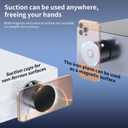 Magnetic Phone Holder for Car Mount,Vacuum Magnetic Suction Car Accessories for Women Men iPhone 16 Pro Max 15 14 13 12 Plus Samsung Huawei (Black)