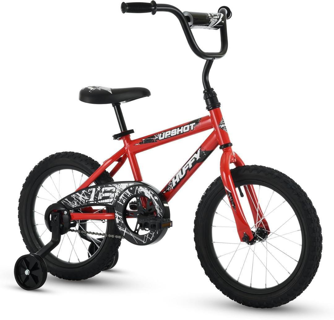 Huffy Upshot 12/16/20 Inch Boy's Bike for Kids, Multiple Color Options Available, Removable Training Wheels, BMX Design, Designed for Growth, Durable Construction, EZ Build Assembly