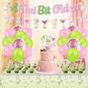 2 x Martini Party Decorations Set for Adults, A Tini Bit Older Birthday Theme Kit with Balloons, Banner, Cake Topper, Cupcake Picks & Tablecloth, Cocktail Decor for Women & Men