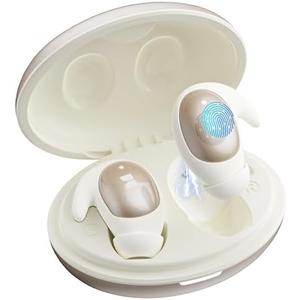 Monster Sleep Ear100 Ear Buds, Sleep Earbuds with Stereo Sound, Design for Side Sleepoth 6.0, ENC Noise Cancelling, IPX6 Waterproof Mini Headphones,White