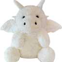 SUSULF Little Flying Dragon  Cute Stuffed Animal Plush Toy  Adorable Soft Dragons Toy Plushies and Gifts  Perfect Present for Kids (White,7.87in/20cm)