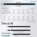 WOLFANT Full Grain Leather Casual Work Belts for Men,100% Italian Real Solid Leather (Waist 35"-36", 3.8wide-m/Tan)