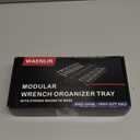 WAENLIR 48PCS Magnetic Modular Wrench Organizer Set-Tool Drawer Storage Rack with Metric&SAE Labels, Wrench Holder with Magnet, Perfect Tool Gift for Men, father, boyfriend, DIYers & Mechanics (Black)