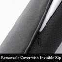 Sunolga Door Draft Stopper, Removable Washable Cover, 70", Gray