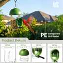 LONA Bird Feeders for Outdoors 2 Pack, Tube Birds Feeder Weatherproof with Multiple Hanging Methods, Wild Feeding Silo for Outside, 1 Port