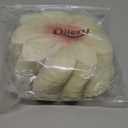 Qilery 100 Pcs Flower Shaped Napkins Disposable Floral Paper Napkins Spring Decorative Flower Tableware for Wedding Bridal Baby Shower Birthday Summer Dinner Party Decor(Light Yellow)