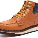 MWORK 6 Inch Moc Toe Work Boots for Men - Soft Toe, Oil and Slip Resistant, EH Rated, Wedge Sole Leather Work Boots MW2405 (12)