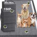 Gimars Upgrade Odor Control XXXXL 36x36 Extra Large Thicken 9 Layers Extra Absorbent Charcoal Pee Pads for Dogs - Leakproof Dog Training Pads Quick Dry - 150 Counts